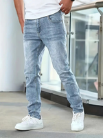 Jean en denim pour homme du Bangladesh, tissu adouci, haute qualité, coupe droite, coupe régulière, respirant, coupe-vent, écologique, taille moyenne