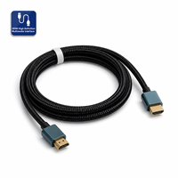 Câble ICape 8K haute définition, interface multimédia 2.1, 34AWG, noir, PET tressé, 120Hz, Ultra HD, 100CM, pour ordinateur portable, PS5, moniteur