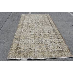 ยางลาเท็กซ์ผ้าไหมไม้ไผ่9.2ft สี่เหลี่ยมผืนผ้าลายผ้ากำมะหยี่สีเบจ5.4 x แนววินเทจคลาสสิกสำหรับวัยรุ่น - Product Image 1