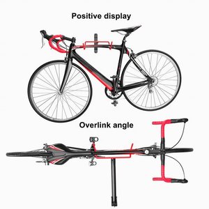 Support mural pliable pour vélo, porte-vélo vertical gain de place pour garage - Product Image 3