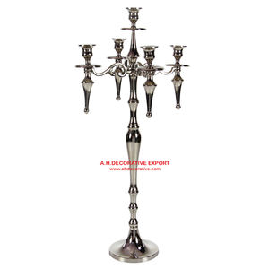 Modern <b>Tall</b> Candelabra for Wedding Decoration Indoor and Outdoor Decorative <b>Table</b> Top Handmade Candelabra for Sale - Product Image 2