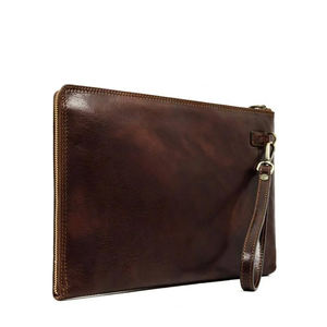 Pochette en cuir PU à deux compartiments Pochette en cuir personnalisée de haute qualité - Product Image 3