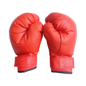 Fábrica al por mayor 8-14oz PU guantes de boxeo en piel marrón blanco azul para adultos y niños entrenamiento logotipo personalizado disponible - Product Image 2