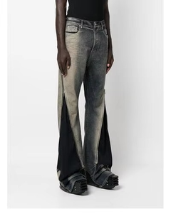 Jeans baggy en denim pour hommes, pantalons à coupe décontractée pour un usage quotidien tendance, confortables et décontractés - Product Image 3