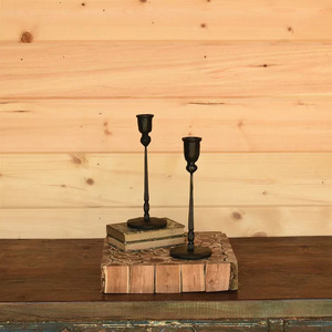 Bougeoir conique en métal noir de nouvelle qualité avec base ronde pour la décoration de table de fête de mariage à la maison - Product Image 3