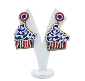 Pendientes de Cuentas Navideños 2025, Joyería de Cuentas, Pendientes Largos Hechos a Mano con Diseño de Estrella y Árbol de Navidad para Mujer - Product Image 5