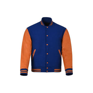 Most Demanding High Quality Chenille Embroidery Men College Custom Baseball Bomber Letterman Leather Varsity Jacket Manufacturer - Product Image 1