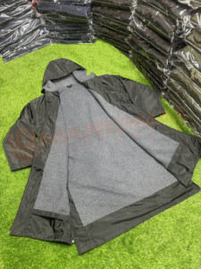 Bata Impermeable para Montar a Caballo, con Capucha de Piel, Abrigo Largo y Cálido, Impermeable y Cortavientos - Product Image 5