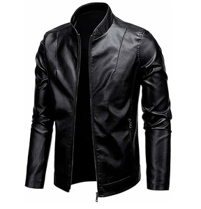 Vestes en cuir noir personnalisées en peau de mouton, magnifiques et tendance, dernières créations, veste en cuir pour homme, veste respirante pour homme - Product Image 1