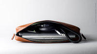 Étui pour ordinateur portable en cuir rustique de haute qualité avec logo personnalisé, bandoulière, portable, durable, souple, pour les voyages d'affaires, pour tablettes