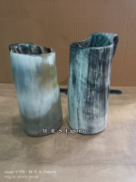 Mugs en corne de vache Viking de qualité supérieure, finition artisanale polie, mug à boire en corne de buffle médiéval, mug à boire en corne à bas prix