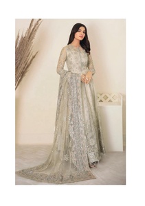 Última colección formal de 3 piezas de diseñador para mujer, Zari bordado en Trajes de seda para mujer, estilo Punjabi indio paquistaní cosido - Product Image 2