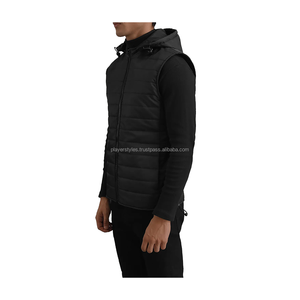 เสื้อกั๊กกันลมผู้ชายสไตล์ลำลองแบบสองด้าน แจ็คเก็ตแขนกุดสำหรับฤดูหนาว ระบายอากาศได้ดี มีซิป รับผลิตตามสั่ง ขายส่ง - Product Image 3