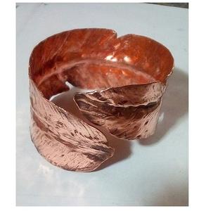 Handmade Solid Floral Copper <b>Bracelet</b> High Quality Fashion Accessory Beautiful Bangle at Wholesale Price - Product Image 4