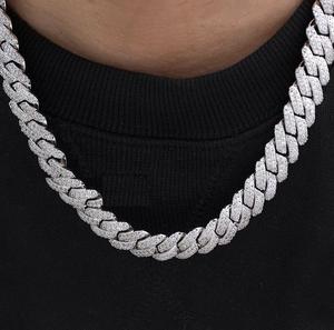 14k Rose <b>Gold</b> VVS1 Moissanite Necklace with Princess Cut Pendant Diamond <b>Tester</b> Passes Sterling Silver 925 Charming Pendant - Product Image 4