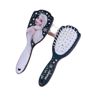 Brosse à cheveux douce pour enfants Elsa Frozen personnalisable OEM/ODM, peigne pour cheveux secs/humides, prix direct usine - Product Image 3