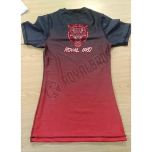 Conçu sur mesure à séchage rapide Rash Guard Jiu Jitsu Set 100% Polyester Imprimé T-shirts Manches Courtes Sublimation Imprimé BJJ Design - Product Image 6