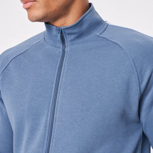 Premium Tech Fleece Pullover Hoodie con bolsillos Custom High Neck Hombres Algodón Cremallera Invierno Impresión digital - Product Image 2