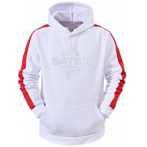 ชุดวอร์มลำลองมีฮู้ดสำหรับผู้ชายเสื้อผ้าฝ้าย100% น้ำหนักเบาระบายอากาศได้ดีกำหนดเองสำหรับใส่วิ่งจ๊อกกิ้ง - Product Image 5