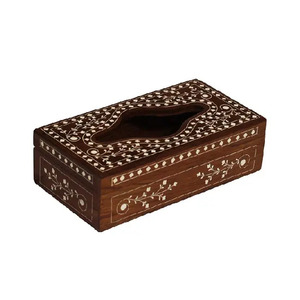 Vente chaude de haute qualité écologique naturel bambou bois Rectangle Durable boîte à mouchoirs pour la décoration de l'hôtel à la maison par FWE - Product Image 1