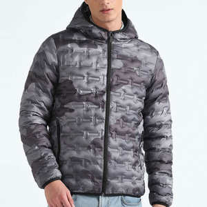 Chaqueta Acolchada de Nailon Repujado para Mujer, Impermeable, Cortavientos, Ecológica, Cálida, Acolchada, con Capucha, para Invierno - Product Image 1