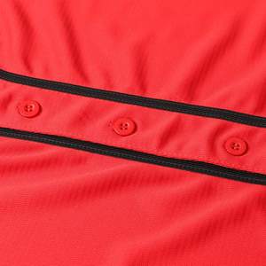 Camisetas de béisbol y softbol personalizadas para hombres y mujeres Ropa deportiva roja de alta calidad con diseños de patrones en blanco - Product Image 5