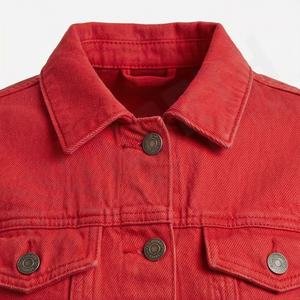 Veste en coton de qualité en gros, veste en jean personnalisée pour femmes, couleur personnalisée, jeans à manches longues, veste décontractée courte tendance - Product Image 4