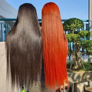 13x6 hd lace frontal Invisible lace 26in wig black color orange color human hair wholesale price free part swiss lace closure