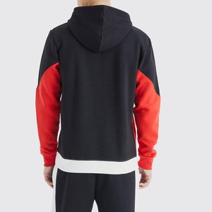 Sudadera con Capucha para Hombre al por Mayor, Diseño de Colores Combinados, Gruesa, Personalizada con Letras Bordadas, Manga Larga, sin Cordones - Product Image 2