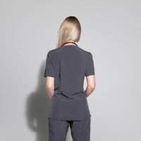 Uniformes de hospital de Enfermería de LICRA elásticos de 4 vías personalizados OEM al por mayor conjuntos de uniformes de enfermería para mujer