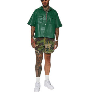 Camisas de Cuero Vintage para Hombre al por Mayor 2025, Alta Calidad, Manga Larga, Botones de Cuerno, Lona Sólida, Ecológicas, para Invierno - Product Image 6