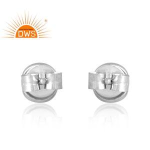 ต่างหูอัญมณีไข่มุกชุบเงินแพลเลเดียมแบบธรรมชาติเครื่องประดับออกแบบได้ตามต้องการของขวัญสำหรับผู้หญิงสำหรับผู้หญิง - Product Image 2