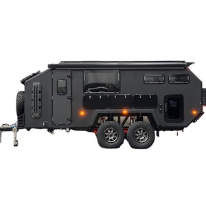 Compact 4x4 Lightweight Outdoor Camping Travel <b>Trailer</b> Stainless Steel Fiberglass Construction Modern Design Sleeping Space - Product Image 1