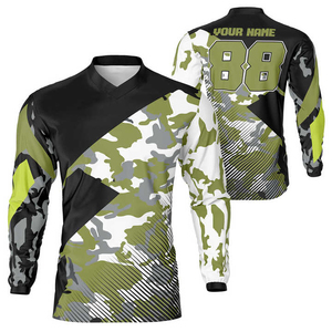 Maillot de course de moto tout-terrain personnalisé, respirant, sublimé, pour la motocross, pour la conduite de moto tout-terrain, taille plus, service OEM - Product Image 3