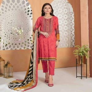 Nuevo estilo de alta calidad Shalwar Kameez con trajes de secuencia de trabajo de césped vestido de mujer - Product Image 5