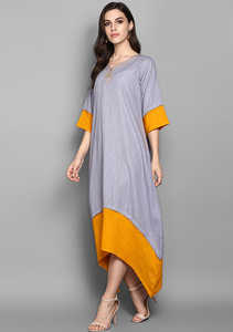 ขายส่งราคาที่กำหนดเองผ้าสไตล์ชั้นความยาว Caftan Maxi ชุดสำหรับผู้หญิง - Product Image 3