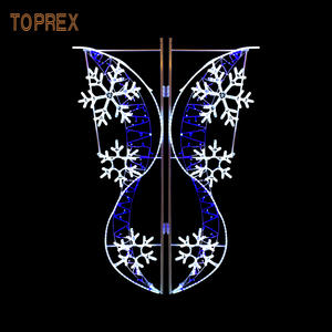 Produits de haute qualité lumières de célébration de vacances décoration extérieure <span class=keywords><strong>lampadaire</strong></span> de rue led lampes à motif de noël - Product Image 6