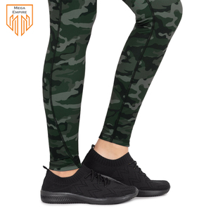 Women's High Waist Quick Dry Gym <b>Leggings</b> Custom Made Camouflage Printing Yoga Compression Pants <b>Knitted</b> Fabric - Product Image 5