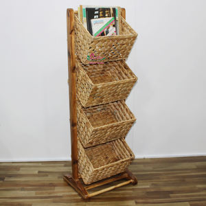 Artex Dong Thap Factory Handmade Seagrass Water Hyacinth Storage Racks <b>Display</b> <b>Shelving</b> <b>Unit</b> Quality Product Handicraft Products - Product Image 6