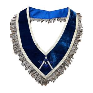 Collier d'officier brodé à la main de Lodge bleu maçonnique Collier d'officier 2023 personnalisé de haute qualité - Product Image 4