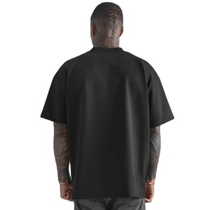 100% coton hommes mode OEM surdimensionné t-shirts goutte épaule t-shirts logo personnalisé t-shirt - Product Image 6