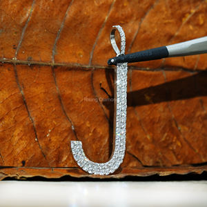 1.5 CTW Round Lab Grown Diamond Pendentif Cadeau d'anniversaire en or jaune pour son breloque en diamant CVD - Product Image 3