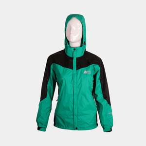 Veste imperméable réversible pour femme FHOH-coupe-vent respirant Fitness inspiré support capuche fermeture éclair tissu matelassé pour le printemps - Product Image 4