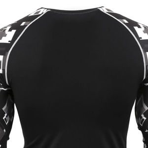 Personalizada de los hombres Rash Guard secado rápido de manga larga gimnasio Fitness ropa de compresión transpirabilidad adultos MMA deportes su propio logotipo - Product Image 6