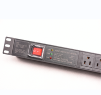 Unidades de distribución de energía (PDU)19 "8 vías Salidas tipo EE. UU. PDU Con tres luces Protección contra sobretensiones US PDU