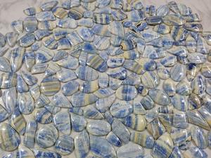 Lote de 1200 gramos de gemas azules de Scheelite, cabujón de Rodocrosita azul para anillo de plata, Gema - Product Image 3