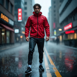 Chándal impermeable para hombre, chaqueta cortavientos de poliéster y nailon 100%, pantalón para hombre, chándal cortavientos para senderismo y montaña - Product Image 3