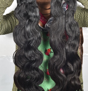 Extensiones de cabello humano natural sin procesar, paquete indio con cutícula alineada virgen, venta al por mayor - Product Image 2