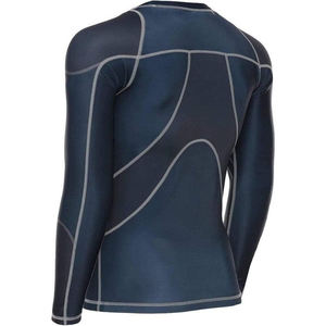 Camiseta de compresión de secado rápido de manga larga con logotipo personalizado para gimnasio, camiseta ajustada transpirable para correr - Product Image 6