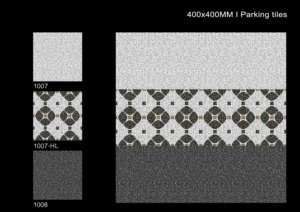 Baldosas de Porcelana Mate para Exteriores, 40x40 cm, 400x400 mm, 16x16 Pulgadas, Resistentes, para Estacionamiento, Entrada de Vehículos, Terraza, Antideslizantes - Product Image 3